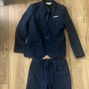 H&M boys blue suit size 9-10